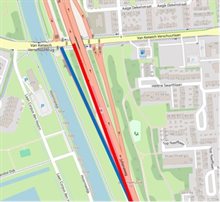 20241023 - kaart afsluiting afrit richting Haren